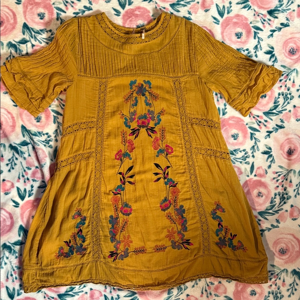 Free People Embroidered Dress